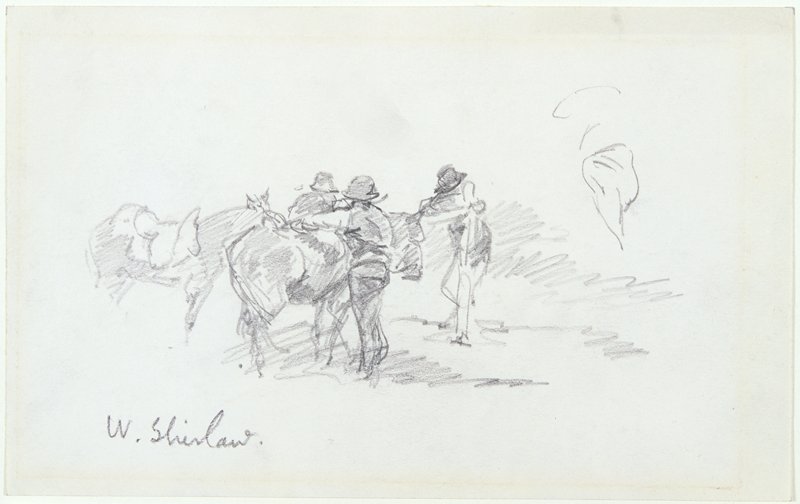 Sketch made on Indian Reservation, Montana, Walter Shirlaw, 19th century