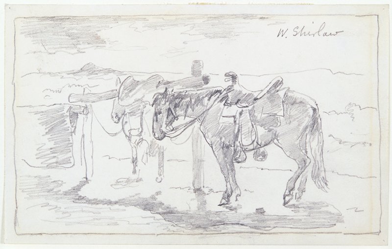 Sketch made on Indian Reservation, Montana, Walter Shirlaw, c. 1890