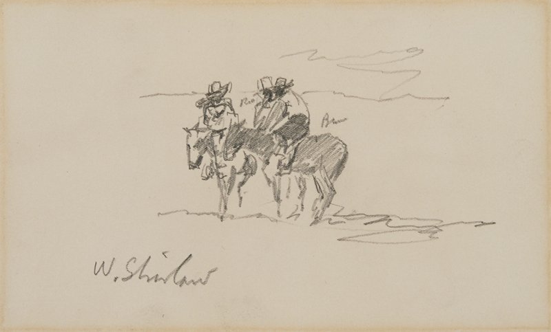 Sketch made on Indian Reservation, Montana, Walter Shirlaw, c. 1890
