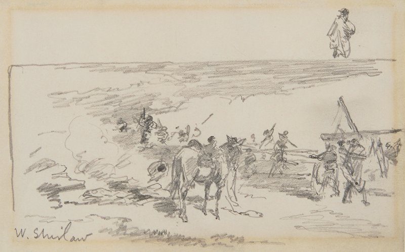 Sketch made on Indian Reservation, Montana, Walter Shirlaw, c. 1890