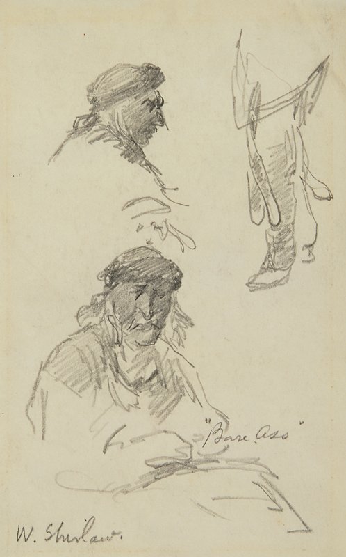 Sketch made on Indian Reservation, Montana, Walter Shirlaw, c. 1890