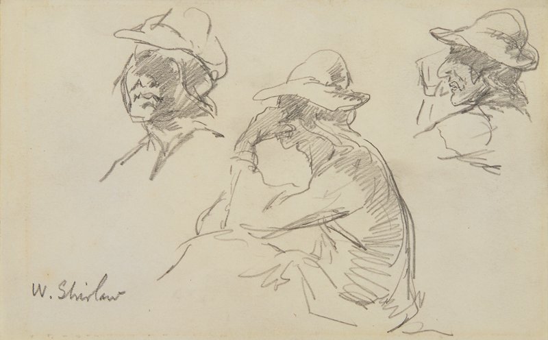 Sketch made on Indian Reservation, Montana, Walter Shirlaw, c. 1890