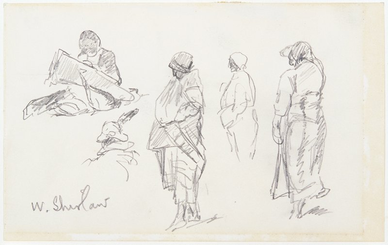 Sketch made on Indian Reservation, Montana, Walter Shirlaw, c. 1890