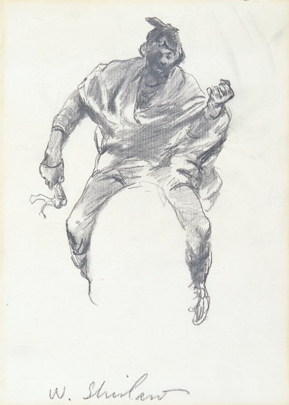 Study of Indian Riding, Walter Shirlaw, c. 1890