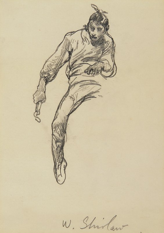 Study of Indian Riding, Walter Shirlaw, c. 1890