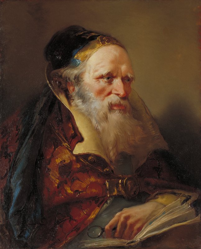 Head of a Philosopher, Domenico Tiepolo, 1750s–60s