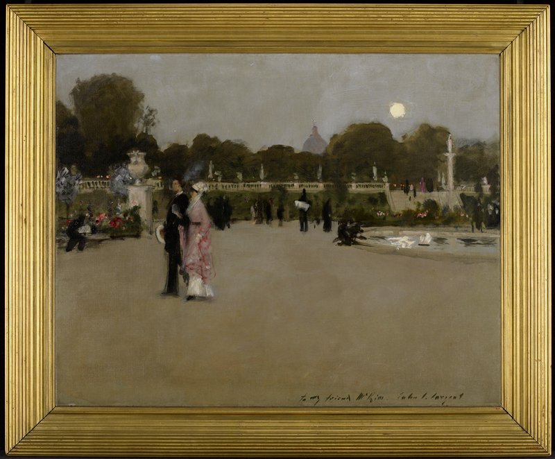 Luxembourg Gardens at Twilight, John Singer Sargent, 1879