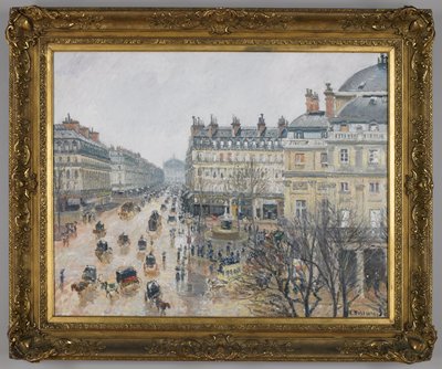 Place du Théâtre Français, Paris: Rain, Camille Pissarro, 1898