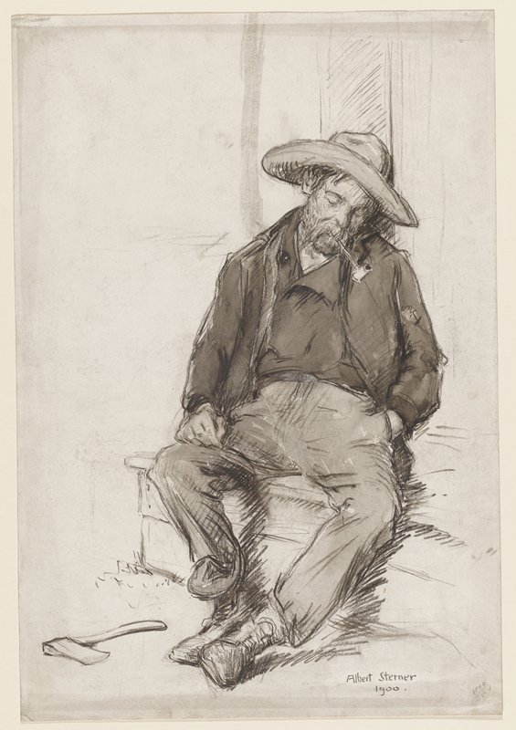 Sleeping Workman, Albert Edward Sterner, 1900