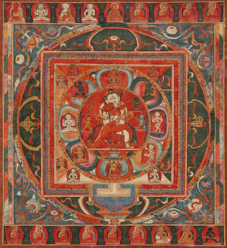 Khorlo Demchog (Chakrasamvara) and Dorje Pakmo (Vajravarahi) Mandala, 1400–1500