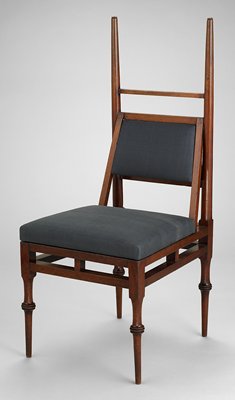 Dokumentasi “Greek-style side chair”; Walnut and reproduction silk upholstery. Minneapolis Institute of Art.
