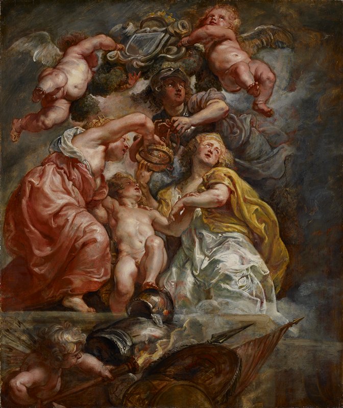 The Union of England and Scotland (Charles I as the Prince of Wales), Peter Paul Rubens, 1633–34