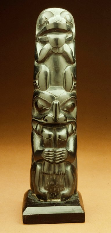 Miniature Totem Pole, late 19th century