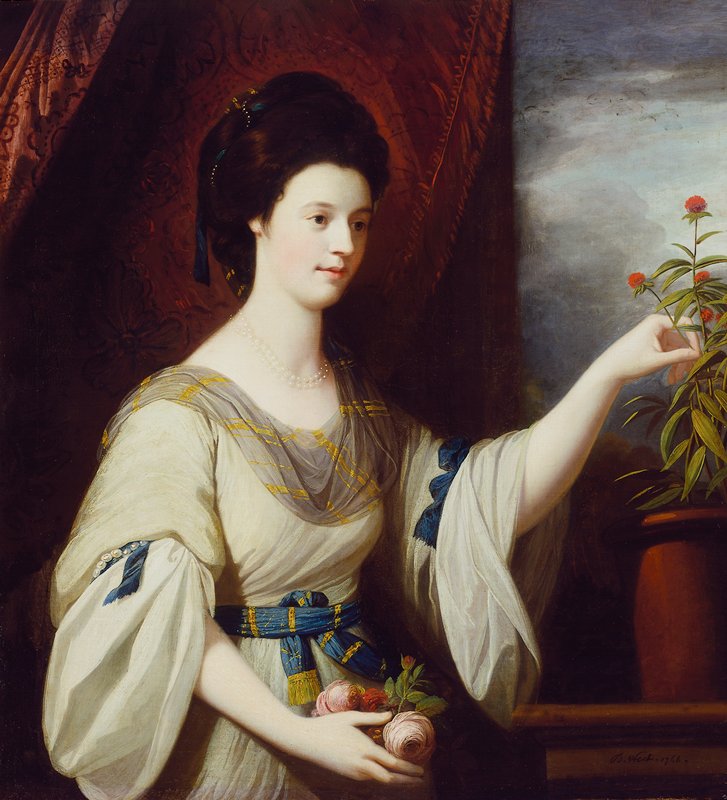 Portrait of Diana Mary Barker, Benjamin West, 1766