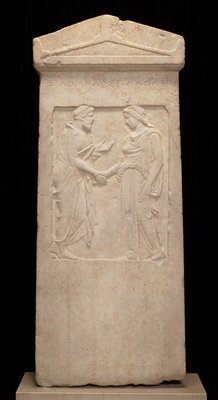 Dokumentasi “Grave Stele”; Pentellic marble. Minneapolis Institute of Art.