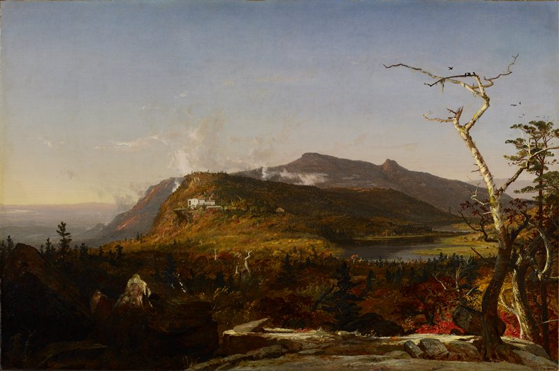 Catskill Mountain House, Jasper Francis Cropsey, 1855