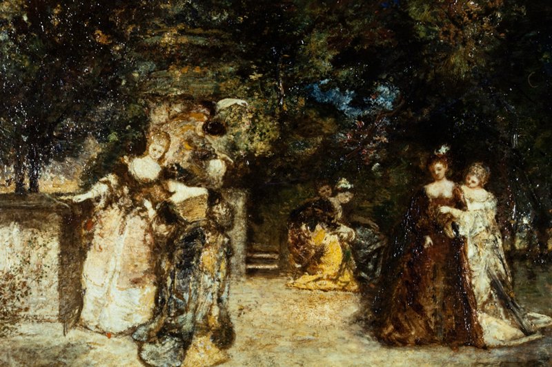 Garden Party, Adolphe Monticelli, c. 1868