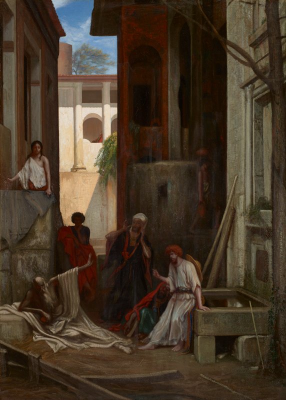 Job and His Friends, Gabriel Alexandre Decamps, c. 1852