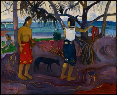 I Raro Te Oviri (Under the Pandanus), Paul Gauguin, 1891