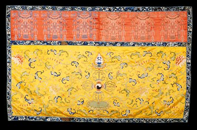 Dokumentasi “Frontal for a Buddhist altar”; Embroidered satin. Minneapolis Institute of Art.