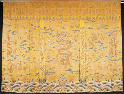 Dokumentasi “Imperial Curtain Hanging”; Silk brocade. Minneapolis Institute of Art.