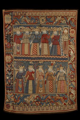 Dokumentasi “The Wise and Foolish Virgins”; Wool, bast fiber, tapestry weave. Minneapolis Institute of Art.