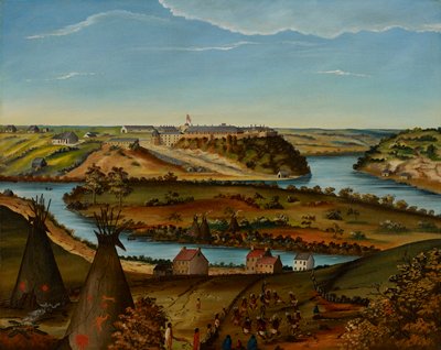 Dokumentasi “View of Fort Snelling”; Oil on canvas. Minneapolis Institute of Art.