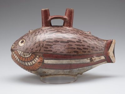 Dokumentasi “Vessel in the Form of a Fish”; Clay, pigments. Minneapolis Institute of Art.