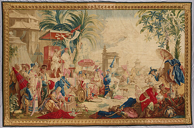 Dokumentasi “The Chinese Fair”; Wool, silk, tapestry weave. Minneapolis Institute of Art.