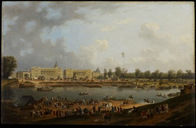 Dokumentasi “The Balloon Flight of Jacques Charles and Nicolas-Louis Robert over the Place de la Concorde, Paris”; Oil on panel. Minneapolis Institute of Art.