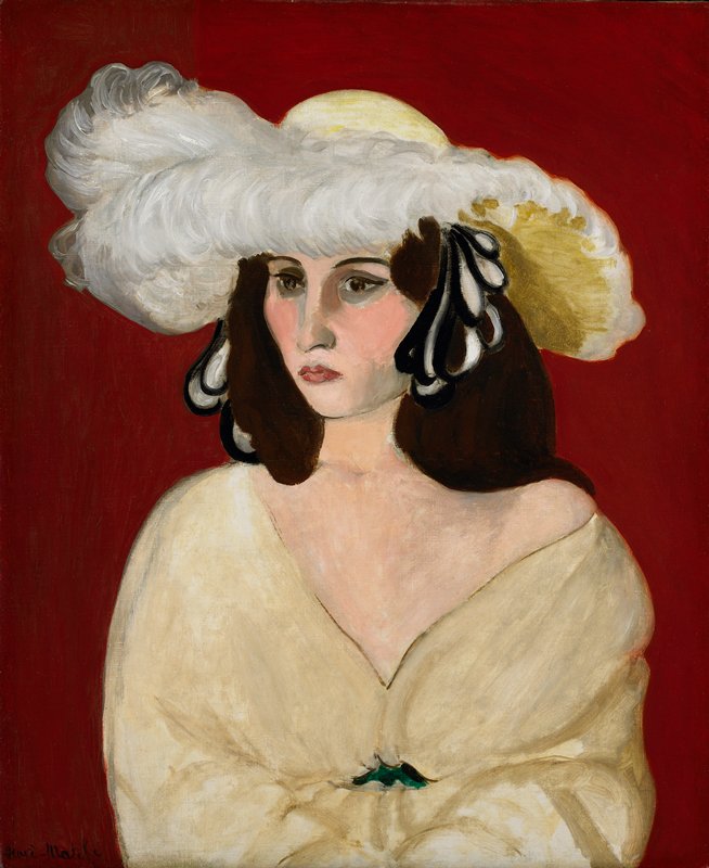 White Plumes, Henri Matisse, 1919