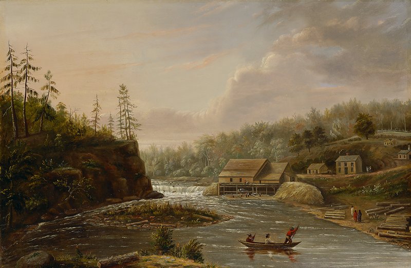 Cheever's Mill on the St. Croix River, Henry Lewis, 1847