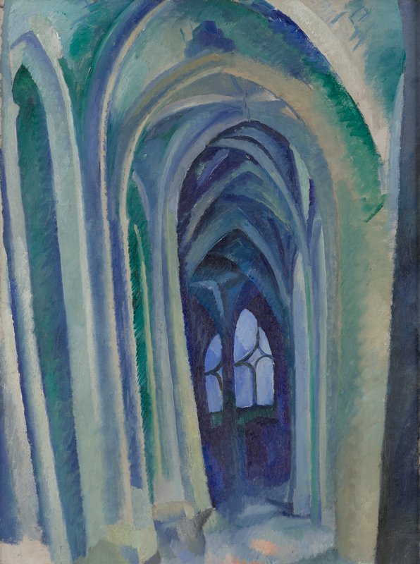 Saint-Séverin No. 2 (recto); Study for 'The City, ' with the Eiffel Tower (verso), Robert Delaunay, 1909