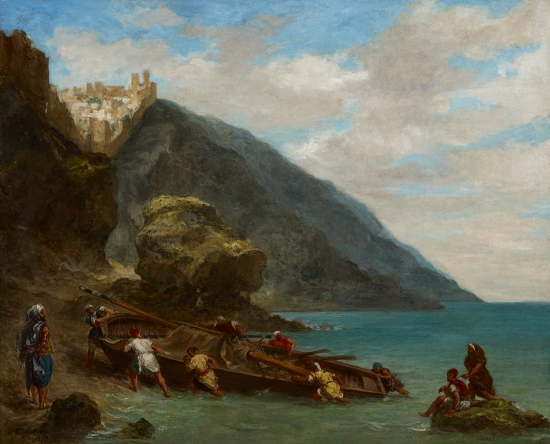 View of Tangier from the Seashore, Eugène Delacroix, 1856–58