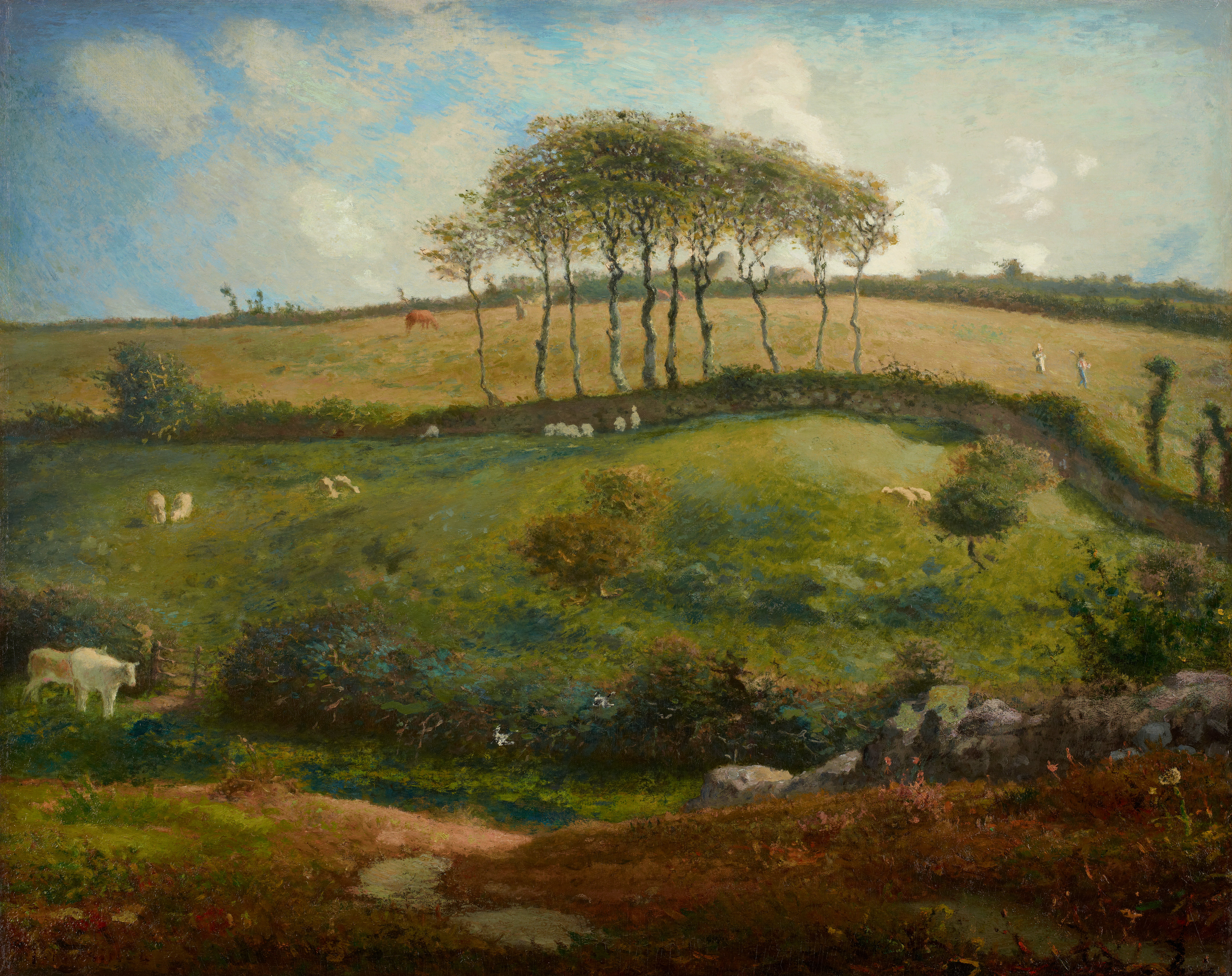 Pasture near Cherbourg (Normandy), Jean-François Millet | Mia