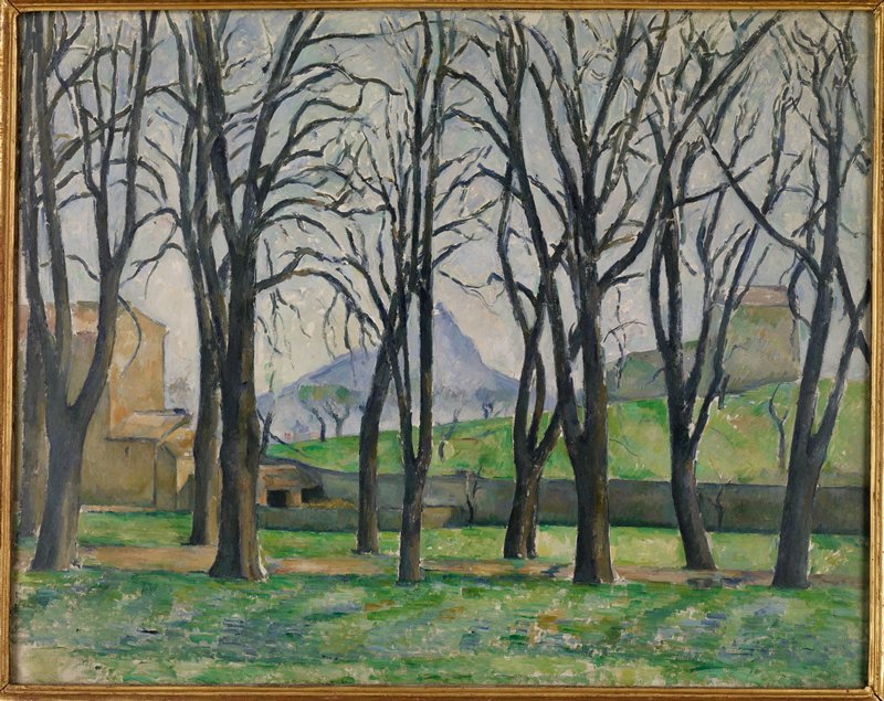 Chestnut Trees at Jas de Bouffan, Paul Cézanne, c. 1885–86