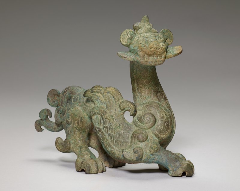 Winged dragon, one of a pair, 5th–4th century BCE