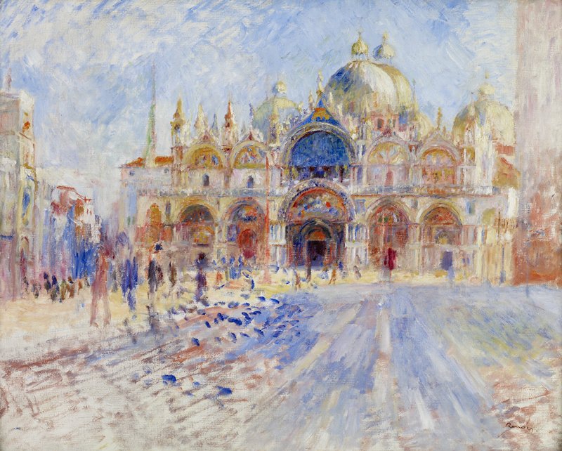 The Piazza San Marco, Venice by Pierre Auguste Renoir