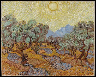 Olive Trees, Vincent van Gogh, 1889