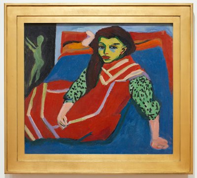 Seated Girl (Fränzi Fehrmann), Ernst Ludwig Kirchner, 1910 (altered 1920)