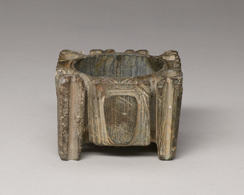 Stone oil lamp, 9th–10th century