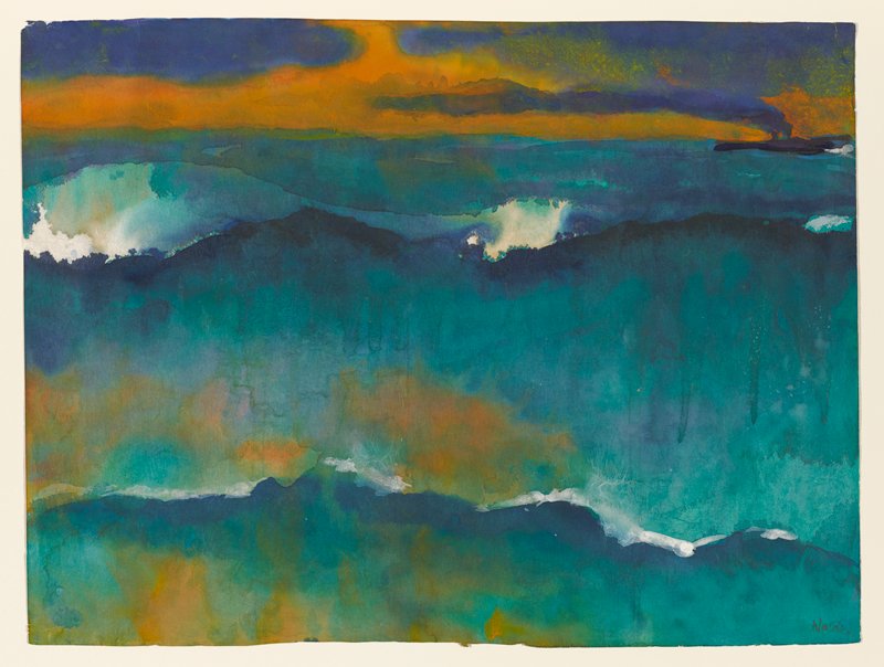 Heavy Seas at Sunset, Emil Nolde, c. 1930–35
