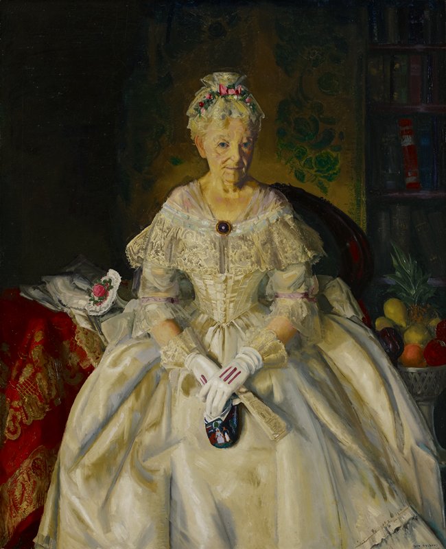 Mrs. T. in Cream Silk, No.2, George Bellows, 1920