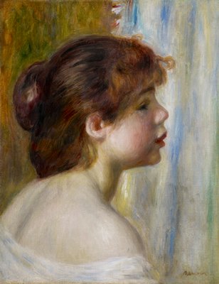 Head of a Young Woman, Pierre Auguste Renoir, late 19th century
