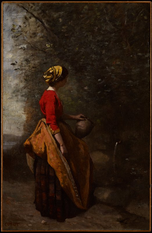 Peasant Girl at the Spring, Jean-Baptiste-Camille Corot, c. 1860–65