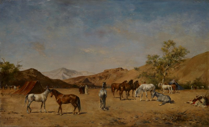 An Arabian Camp, Eugène Fromentin, 1873
