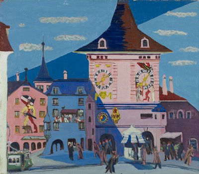Bern with Belltower, Ernst Ludwig Kirchner, 1935
