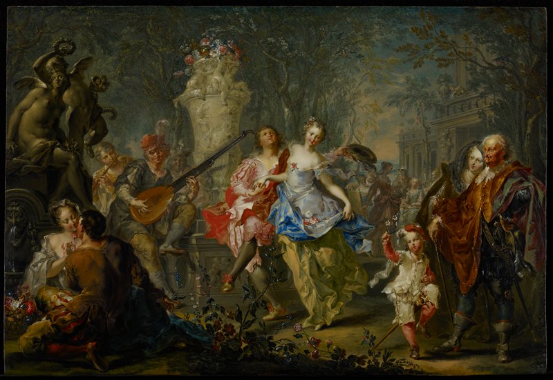 The Pleasures of the Seasons: Spring, Иоганн Георг Платцер, ок. 1730