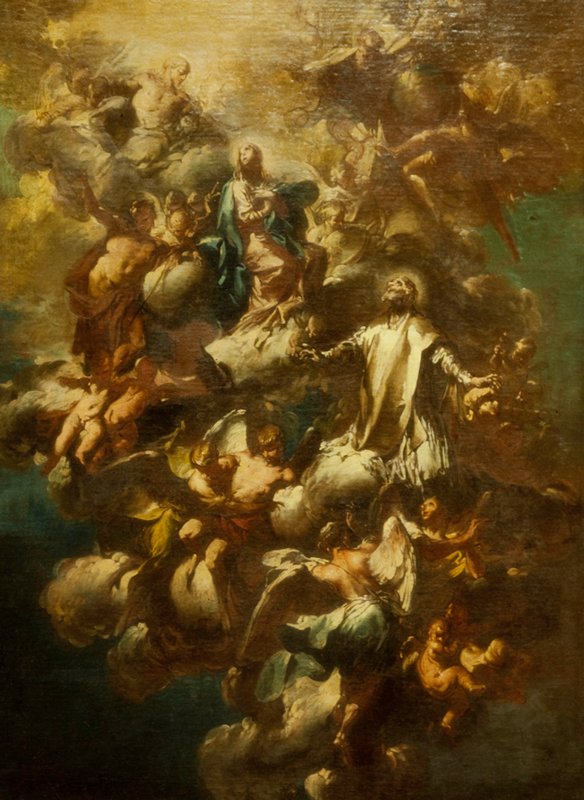 Saint Philip Neri in Glory, Giovanni Domenico Ferretti, 1731
