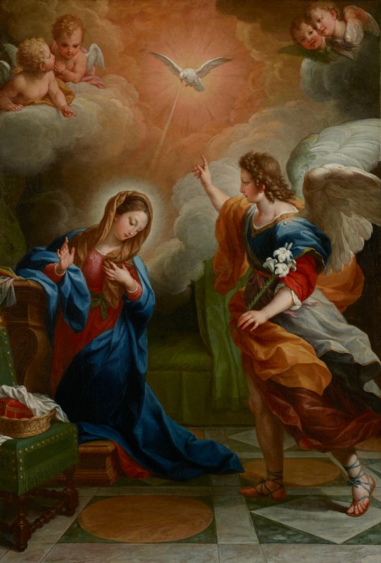 The Annunciation, Agostino Masucci, 1742